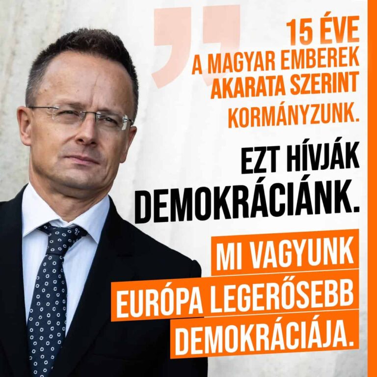 Szijjártó szerint a Fidesz 15 éve a magyar emberek akaratát követi – Brüsszelnek nem engednek beleszólást
