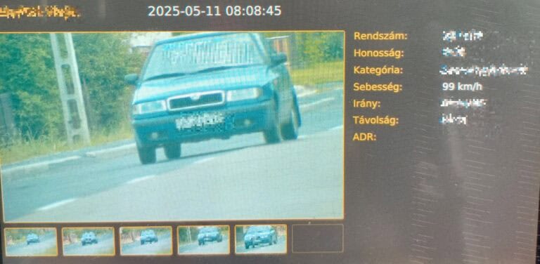 Megállíthatatlan a gyorshajtás? Volt, aki 50 helyett a 99 km/h sebességet is bevállalta Nógrádban