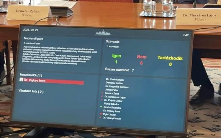 A kormánypárt leszavazta egy vizsgálóbizottság felállítását a Szőlő utcai botrány felderítésére – Dobrev Klára szerint szégyen és gyalázat