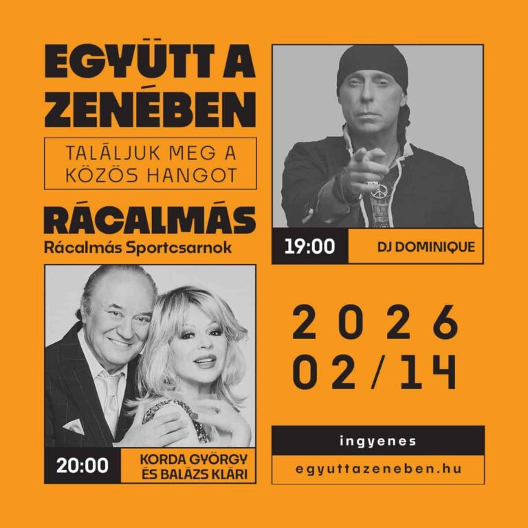 Ingyenes koncert Rácalmáson: állami program vagy kampányesemény? – Egyre több a kérdés az „Együtt a zenében” rendezvény körül